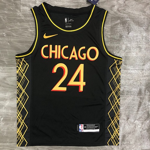 Chicago Bulls #24 City Edition 21 Season Basketball Jersey