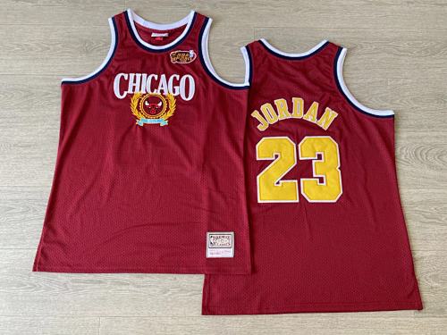 Chicago Bulls Michael Jordan Championship Red Basketball Jersey