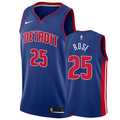 Detroit Pistons Derrick Rose Fan Edition Basketball Jersey