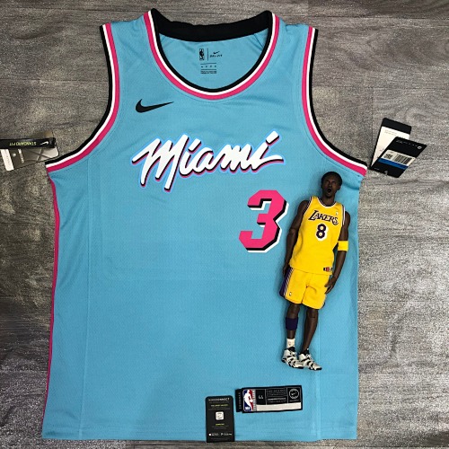 Miami Heat #3 Blue Basketball Jersey