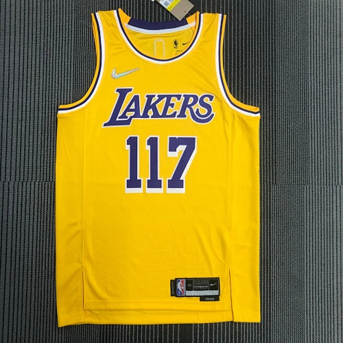 Los Angeles Lakers Yellow Basketball Jersey