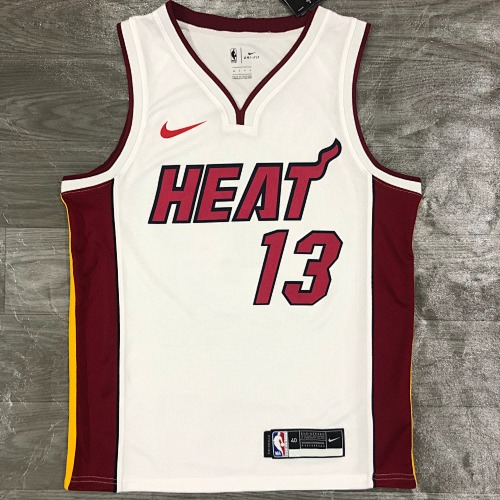 Miami Heat #13 White Basketball Jersey