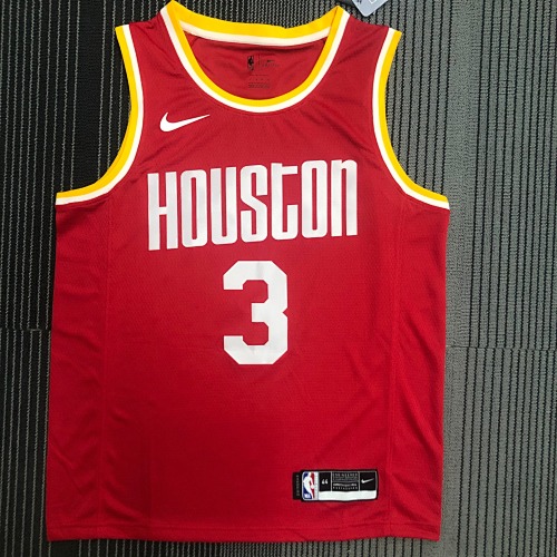Houston Rockets Chris Paul #3 Retro Edition Red Basketball Jersey