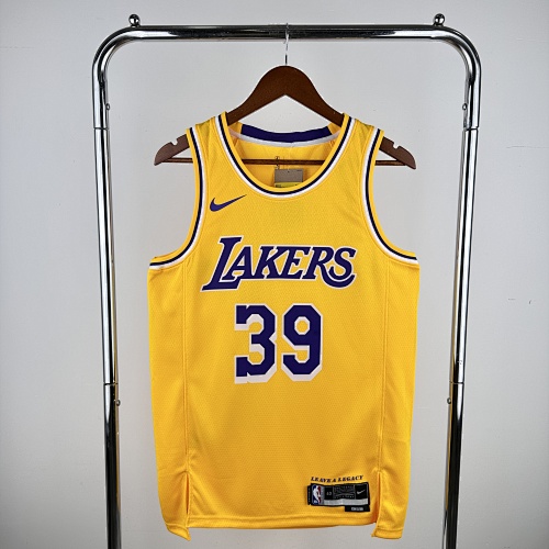 Los Angeles Lakers #39 Yellow Basketball Jersey