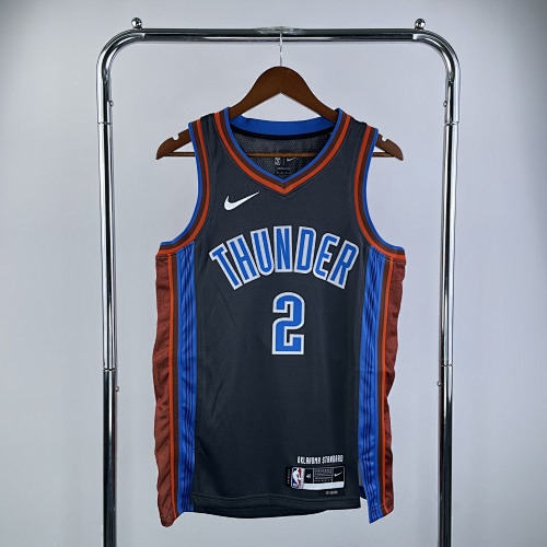 Oklahoma City Thunder Shai Gilgeous-Alexander #2 City Edition 23 Season Basketball Jersey