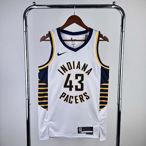 Indiana Pacers Pascal Siakam #43 Home White 23 Season Basketball Jersey