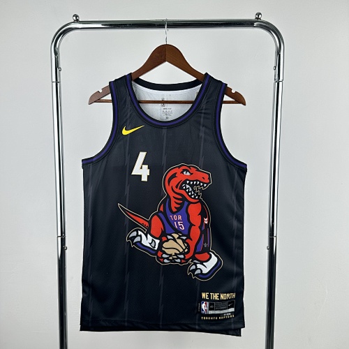 Toronto Raptors #4 City Edition 25 Season Basketball Jersey