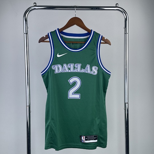 Dallas Mavericks Kyrie Irving #2 Retro Edition Green Basketball Jersey