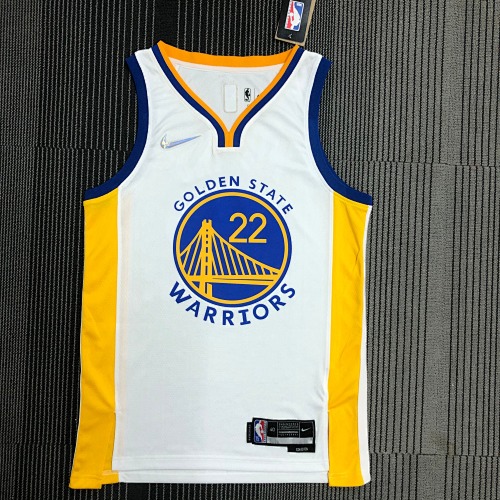 Golden State Warriors #22 White Basketball Jersey