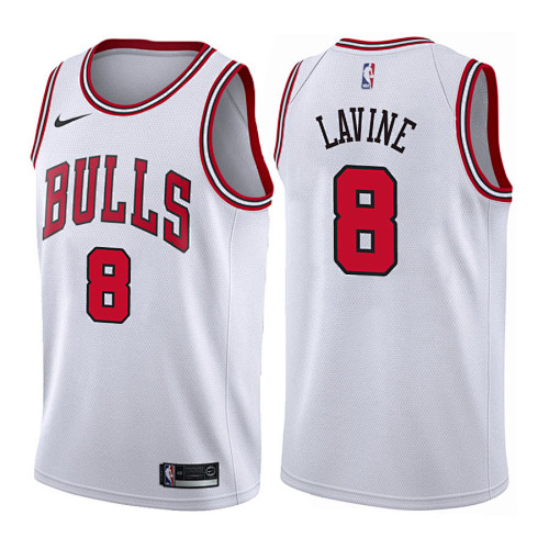 Chicago Bulls Fan Edition White Basketball Jersey