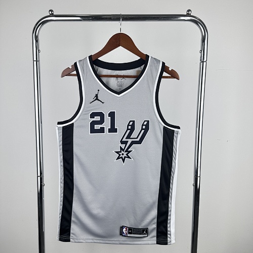 San Antonio Spurs #21 Limited Edition Jumpman Grey 21 Season Basketball Jersey