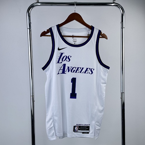 Los Angeles Lakers #1 City Edition 23 Season Basketball Jersey