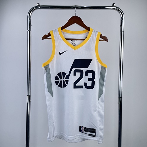 Utah Jazz #23 Home White 23 Season Basketball Jersey