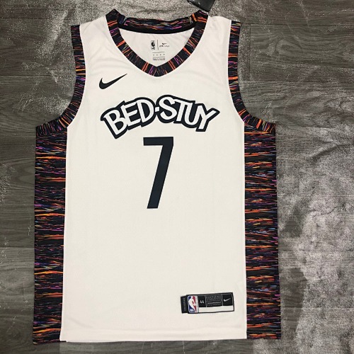 Brooklyn Nets Kevin Durant #7 City Edition White 20 Season Basketball Jersey