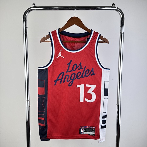 Los Angeles Clippers #13 Limited Edition Jumpman Red 25 Season Basketball Jersey