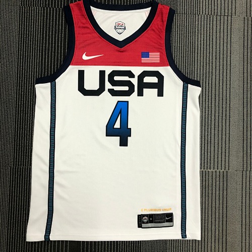 Bradley Beal #4 White 2021 Season Basketball Jersey