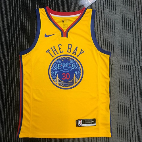 Golden State Warriors Stephen Curry 18 Season Basketball Jersey