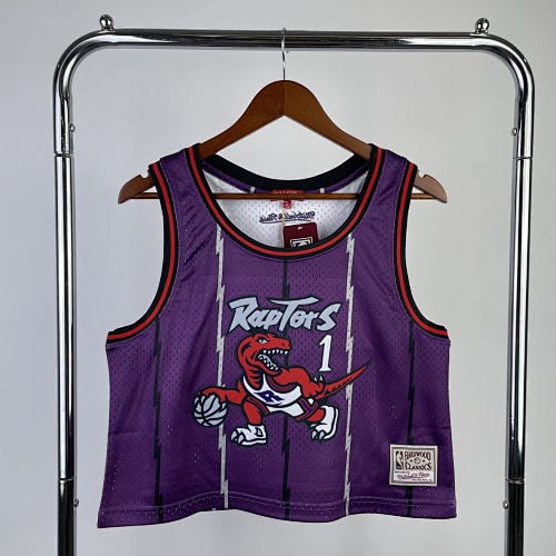 Toronto Raptors #1 Retro Edition Purple Women's Basketball Jersey