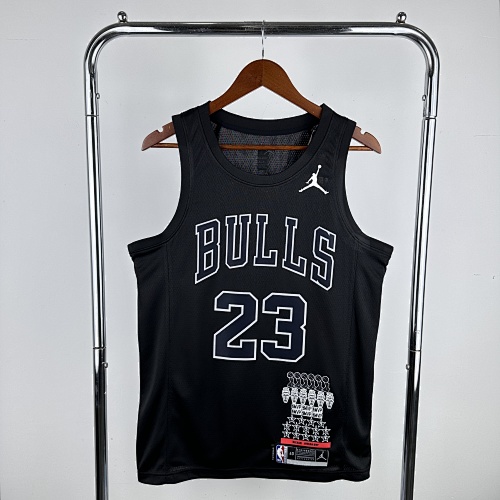 Chicago Bulls Michael Jordan #23 Black Basketball Jersey