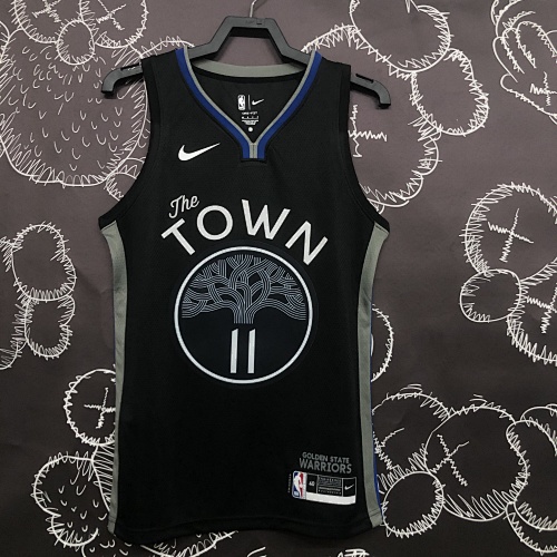 Golden State Warriors Klay Thompson #11 Black Grey 20 Season Basketball Jersey