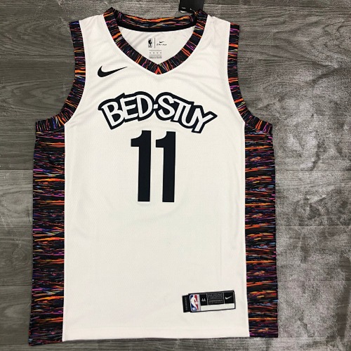Brooklyn Nets Kyrie Irving #11 City Edition White 20 Season Basketball Jersey