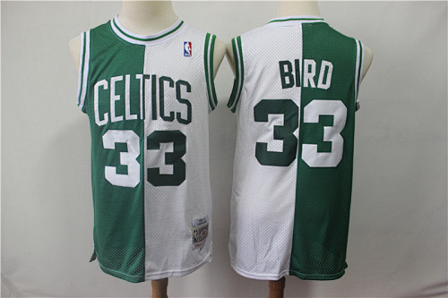 Boston Celtics Retro Edition White Green Basketball Jersey
