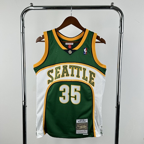 Oklahoma City Thunder Kevin Durant #35 Retro Edition Green 08 Season Basketball Jersey