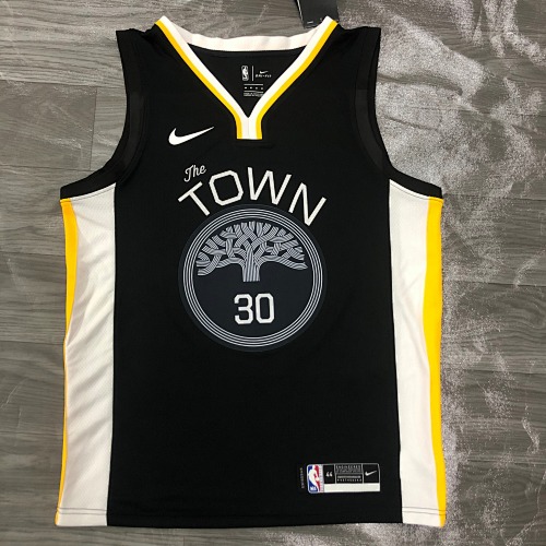 Golden State Warriors Stephen Curry #30 City Edition Black 19 Season Basketball Jersey