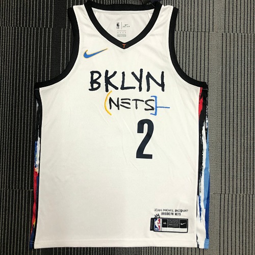 Brooklyn Nets #2 White Basketball Jersey