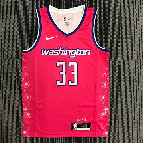 Washington Wizards #33 City Edition 23 Season Basketball Jersey