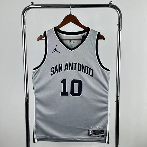 San Antonio Spurs #10 Limited Edition Grey 26 Season Basketball Jersey