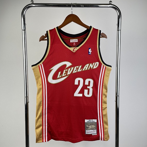 Cleveland Cavaliers LeBron James #23 Retro Edition Red 04 Season Basketball Jersey