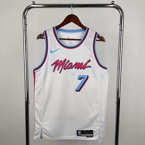 Miami Heat Giannis Antetokounmpo #7 White Basketball Jersey