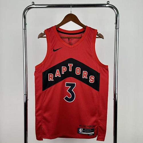 Toronto Raptors Brandon Ingram #3 Away Red 23 Season Basketball Jersey