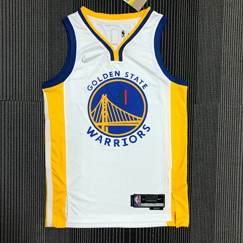 Golden State Warriors #11 White Basketball Jersey
