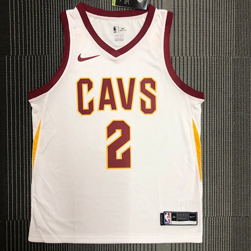 Cleveland Cavaliers Kyrie Irving #2 White Basketball Jersey