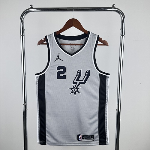 San Antonio Spurs #2 Limited Edition Jumpman Grey 21 Season Basketball Jersey