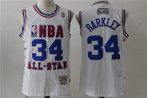 Phoenix Suns #34 Retro Edition All-Star White Basketball Jersey