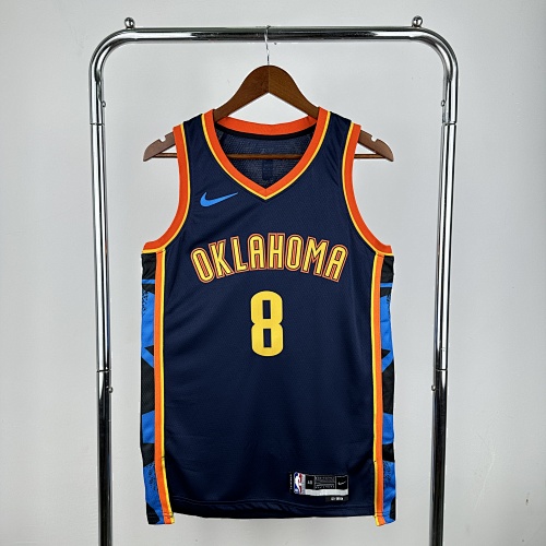 Oklahoma City Thunder Jalen Williams #8 City Edition 25 Season Basketball Jersey