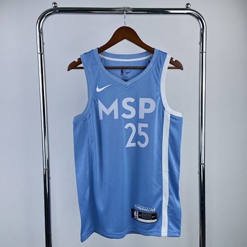 Minnesota Timberwolves Derrick Rose #25 Basketball Jersey