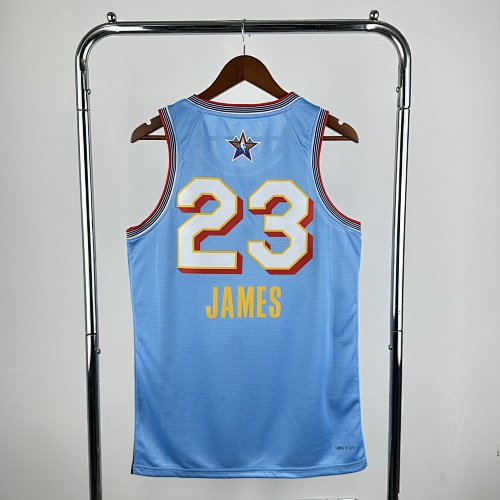 LeBron James #23 All-Star Blue 2025 Season Basketball Jersey