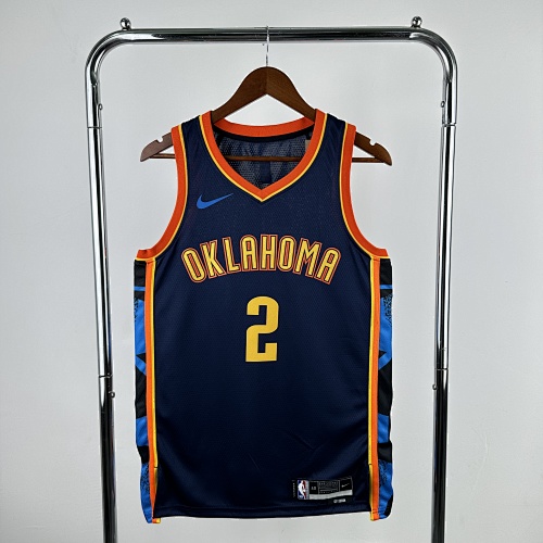 Oklahoma City Thunder Shai Gilgeous-Alexander #2 City Edition 25 Season Basketball Jersey