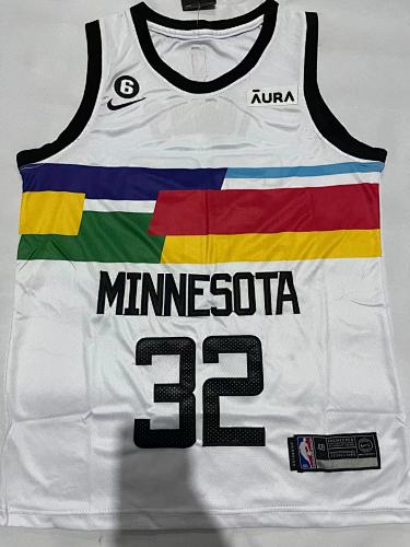 Minnesota Timberwolves Karl-Anthony Towns City Edition White 23 Season Basketball Jersey