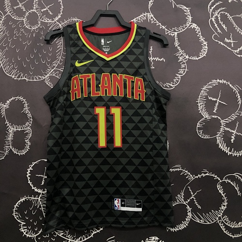 Atlanta Hawks Trae Young #11 Black Basketball Jersey