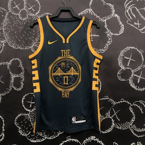 Golden State Warriors #0 Grey 18 Season Basketball Jersey