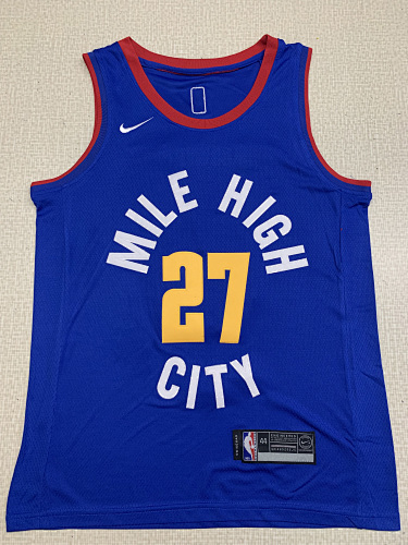 Denver Nuggets Fan Edition Blue Basketball Jersey