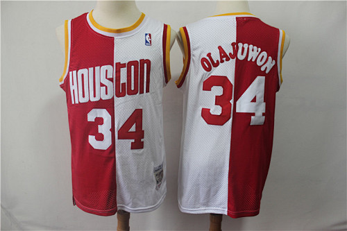 Houston Rockets Retro Edition White Red Basketball Jersey