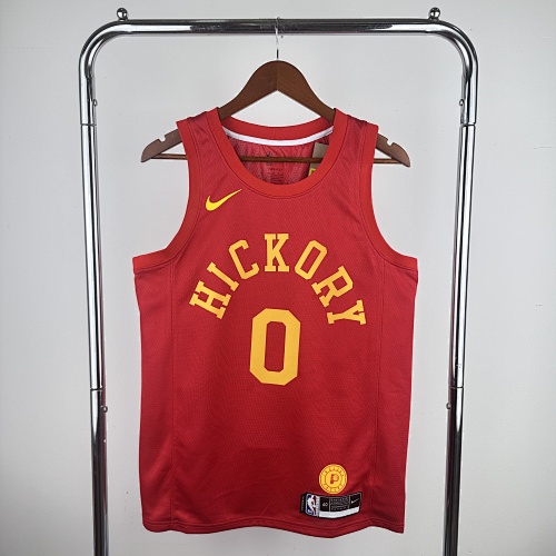 Indiana Pacers Tyrese Haliburton #0 Retro Edition Red 19 Season Basketball Jersey
