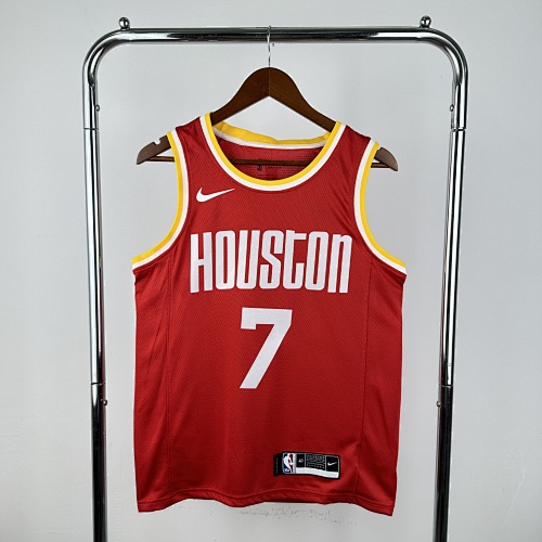 Houston Rockets Kevin Durant #7 Retro Edition Red Basketball Jersey