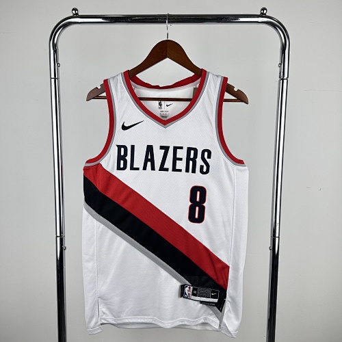 Portland Trail Blazers Deni Avdija #8 Home White 23 Season Basketball Jersey